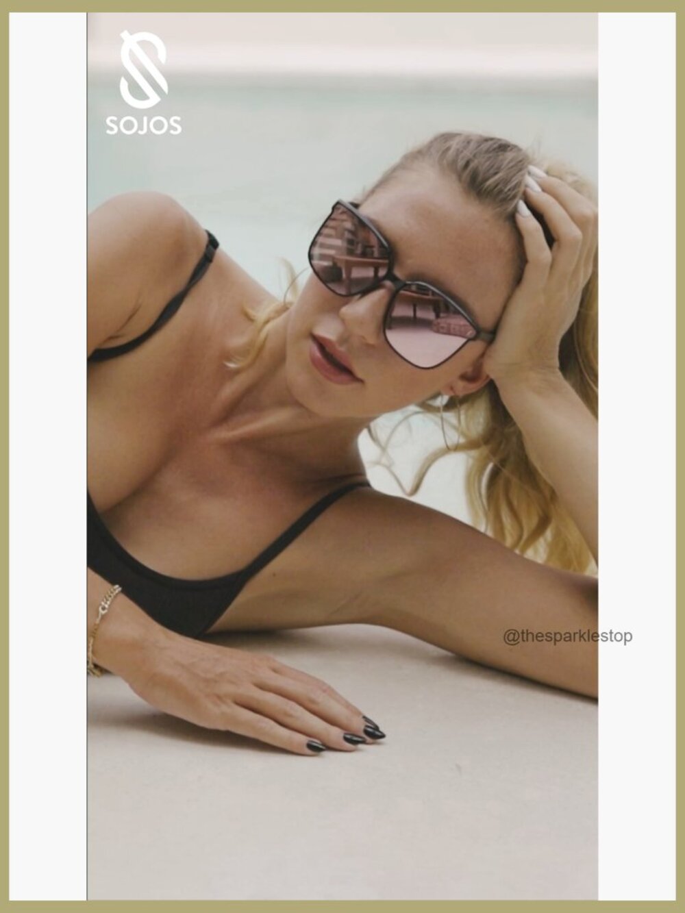 Vintage Style Square Sunglasses with UV400 Protection - Picture 7 of 7
